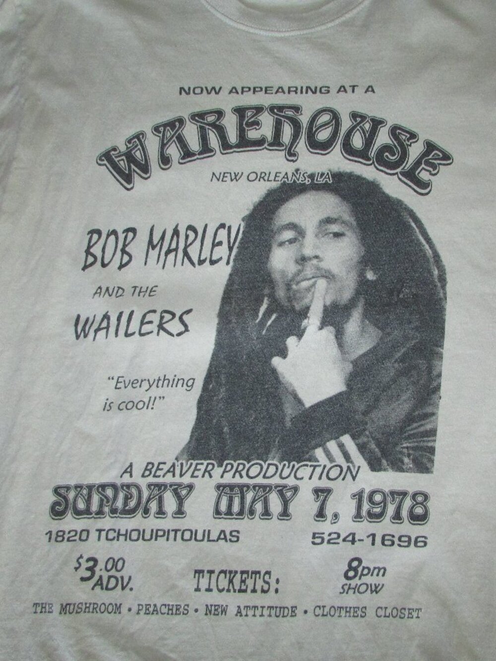 Bob Marley Concert Poster Print T-Shirt